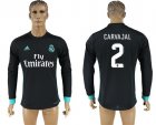 2017-18 Real Madrid 2 CARVAJAL Away Long Sleeve Thailand Soccer Jersey