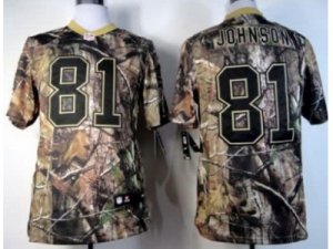 Nike NFL Detroit Lions #81 Calvin Johnson Camo Realtree Jerseys(Elite)