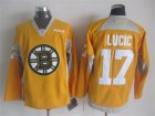NHL Boston Bruins #17 Milan Lucic yellow jerseys