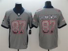Nike Patriots #87 Rob Gronkowski Gray Drift Fashion Limited Jersey