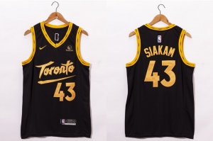 Men Toronto Raptors #43 Pascal Siakam Black 2021 Nike City Edition