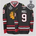 nhl jerseys chicago blackhawks #9 hull black[2013 stanley cup]