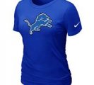 Women Detroit Lions Blue T-Shirts