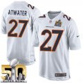 Nike Denver Broncos #27 Steve Atwater White Super Bowl 50 Men Stitched NFL Game Event Jersey