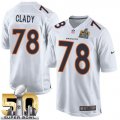 Nike Denver Broncos #78 Ryan Clady White Super Bowl 50 Men Stitched NFL Game Event Jersey