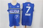 Nets #7 Kevin Durant Blue 2021 NBA All-Star Jordan Brand Swingman Jersey