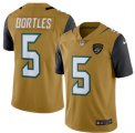 Mens Jacksonville Jaguars #5 Blake Bortles Nike Gold Color Rush Limited Jersey