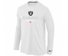 NIKE Oakland Raiders Critical Victory Long Sleeve T-Shirt White