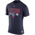 MLB Men's Minnesota Twins Nike 2016 AC Legend Issu T-Shirt - Navy