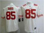 Nike San Francisco 49ers #85 Davis white Game Jerseys