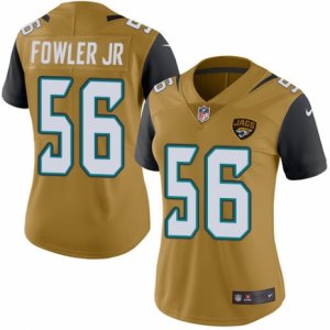 Women\'s Nike Jacksonville Jaguars #56 Dante Fowler Jr Limited Gold Rush NFL Jersey