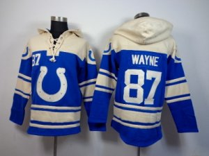 Nike jerseys indianapolis colts #87 wayne blue-cream[pullover hooded sweatshirt]