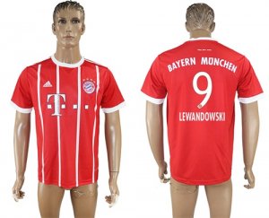 2017-18 Bayern Munich 9 LEWANDOWSKI Home Thailand Soccer Jersey