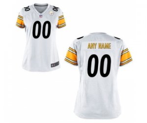 Women Nike Nfl Jerseys Pittsburgh Steelers Customized White Jersey