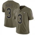 Nike Saints #3 Bobby Hebert Olive Salute To Service Limited Jersey