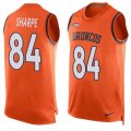 Nike Denver Broncos #84 Shannon Sharpe Orange Team Color Men Stitched NFL Limited Tank Top Jersey