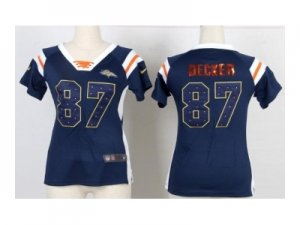 Nike women jerseys denver broncos #87 eric decker blue[fashion Rhinestone sequins]