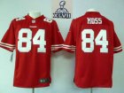 2013 Super Bowl XLVII NEW San Francisco 49ers #84 Randy Moss Red (Game)