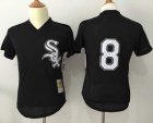 Mitchell And Ness 1993 Chicago White Sox #8 Bo Jackson Black Throwback Stitched MLB Jersey