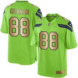 Nike Seattle Seahawks #88 Jimmy Graham Green Men\'s Stitched NFL Limited Gold Rush Jersey