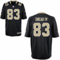 Mens Nike New Orleans Saints #83 Willie Snead IV Game Black Team Color NFL Jersey