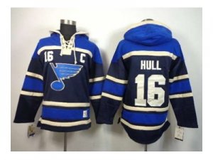 nhl jerseys st. louis blues #16 hull blue[pullover hooded sweatshirt patch C]