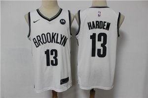 Nets #13 James Harden White 2021 Nike Swingman Jersey