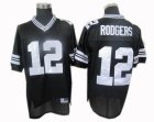 Green Bay Packers 12# Aaron Rodgers black