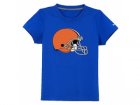 nike cleveland browns sideline legend authentic logo youth T-Shirt blue
