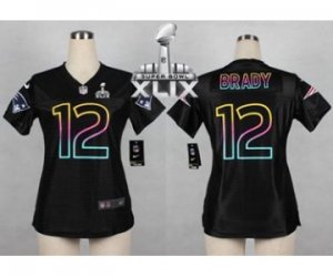 2015 Super Bowl XLIX nike women nfl jerseys new england patriots #12 tom brady black[nike fashion]