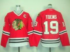 women nhl chicago blackhawks #19 toews red