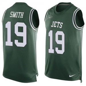 Nike New York Jets #19 Devin Smith Green Team Color Men Stitched NFL Limited Tank Top Jersey