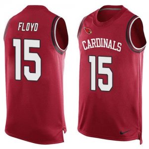 Nike Arizona Cardinals #15 Michael Floyd Red Team Color Men\'s Stitched NFL Limited Tank Top Jersey