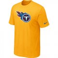 Nike Tennessee Titans Sideline Legend Authentic Logo T-Shirt Yellow