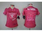 Nike Women NFL Oakland Raiders #20 Darren McFadden pink(2012 Fem Fan Jerseys)