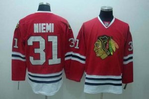 nhl chicago blackhawks #31 niemi red