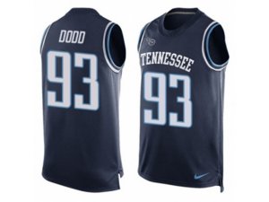 Nike Tennessee Titans #93 Kevin Dodd Limited Navy Blue Player Name & Number Tank Top NFL Jersey