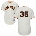 Mens Majestic San Francisco Giants #36 Gaylord Perry Cream Flexbase Authentic Collection MLB Jersey