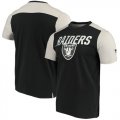Oakland Raiders NFL Pro Line by Fanatics Branded Iconic Color Blocked T-Shirt Black Gray