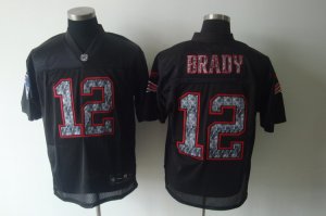 nfl New England Patriots #12 brady black[2011 sideline united]