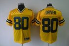 nfl green bay packers #80 donald driver yellow