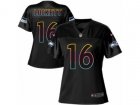 Women Nike Seattle Seahawks #16 Tyler Lockett Game Black Team Color NFL Jersey