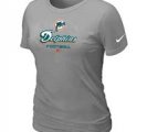 Women Miami Dolphins L.GreyT-Shirt