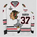 nhl jerseys chicago blackhawks #37 burish white[2013 Stanley cup champions]