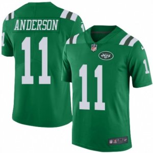 Mens Nike New York Jets #11 Robby Anderson Limited Green Rush NFL Jersey