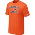New England Patriots Heart & Soul Orange T-Shirt