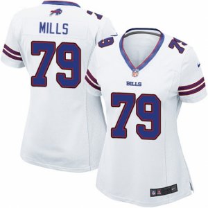 Women\'s Nike Buffalo Bills #79 Jordan Mills Limited White NFL Jersey