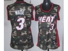 women nba miami heat #3 wade camo