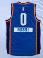 NBA Oklahoma City Thunder #0 russell blue jerseys(2014 Christmas edition)