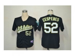 mlb jerseys oakland athletics #52 cespedes black (Cool Base)